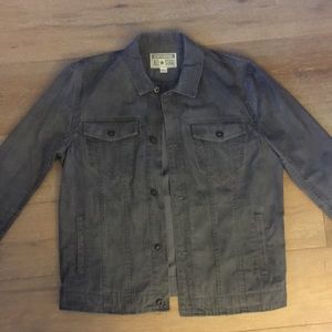 New Men’s Converse All Star Gray Denim Jacket XL